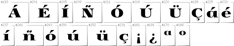 Spanisch - Zusätzliche Zeichen in der Schrift Yokawerad