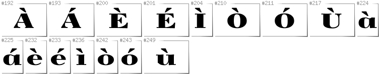 Scottish Gaelic - Additional glyphs in font Yokawerad