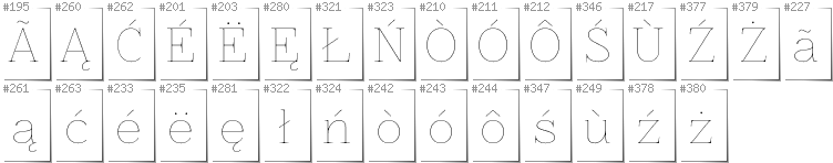 Kaschubisch - Zusätzliche Zeichen in der Schrift Znikomit