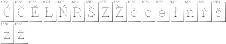 Obersorbisch - Zusätzliche Zeichen in der Schrift ZnikomitNo25