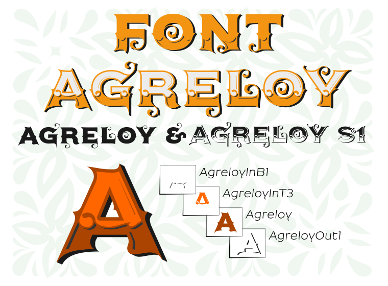 Font Agreloy made by gluk