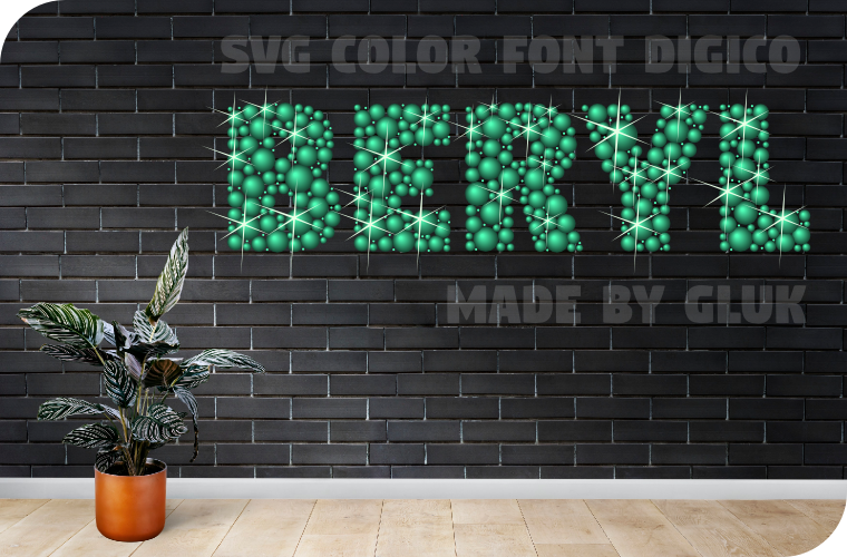 Font Digico-Beryl made by gluk