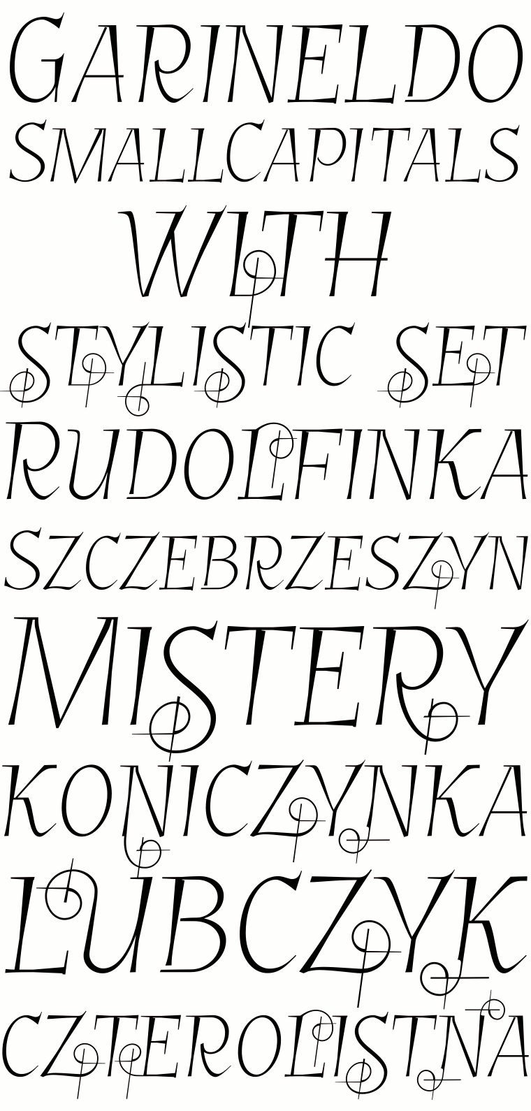 font Garineldo SmallCapitals