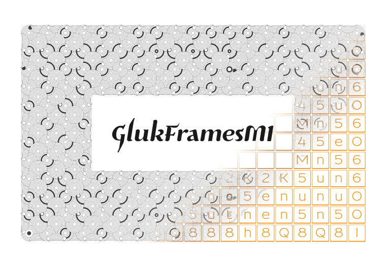 Font GlukFramesM1 made by gluk