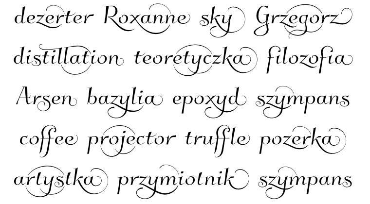 Kleymissky with contextual alternates