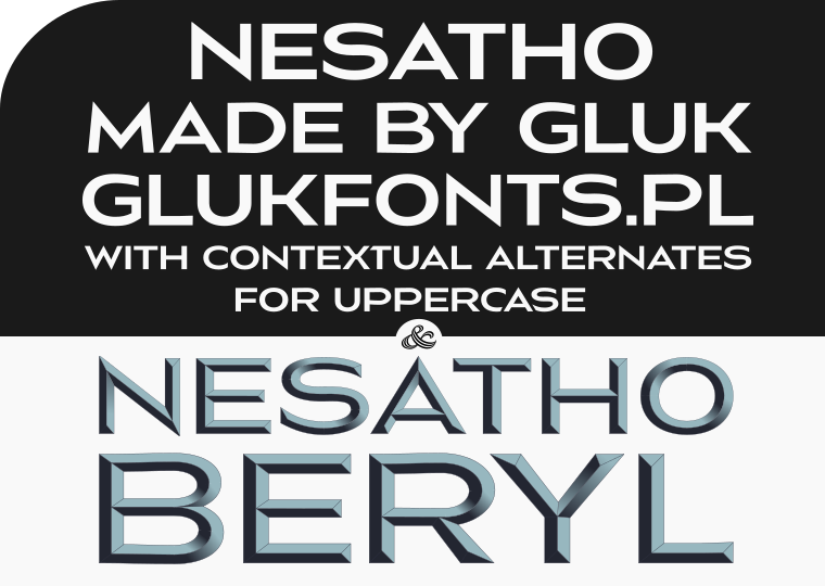 Font Nesatho made by gluk