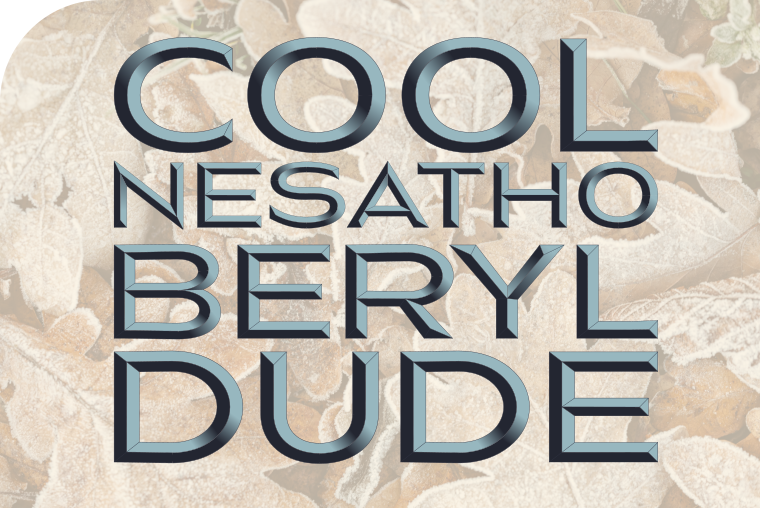 Font NesathoBeryl made by gluk