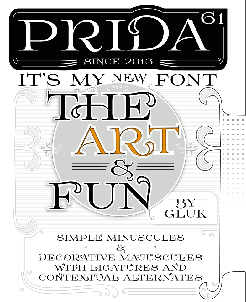 font Prida61 by gluk