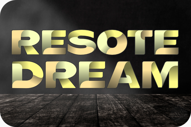 Font ResotE-Dream made by gluk