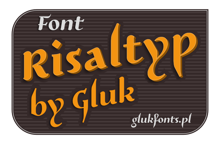 Free font Risaltyp made by gluk