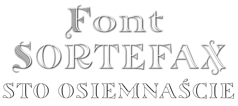 Font Sortefax by gluk