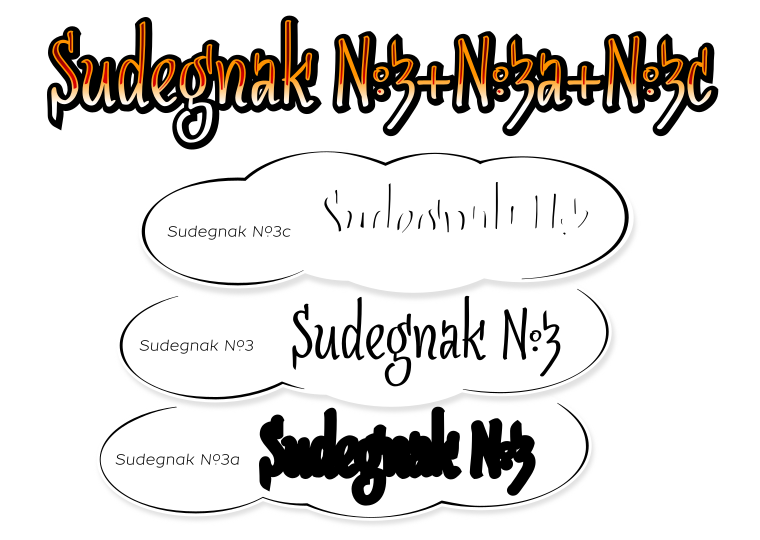 Font SudegnakNo3 made by gluk