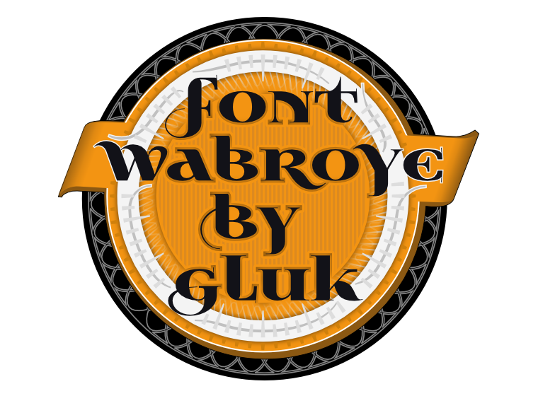 Font Wabroye made by gluk
