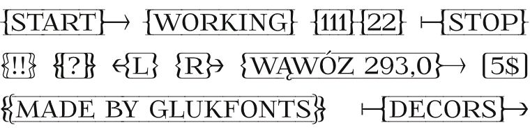 Font FoglihtenFr01 - Arrows made by gluk