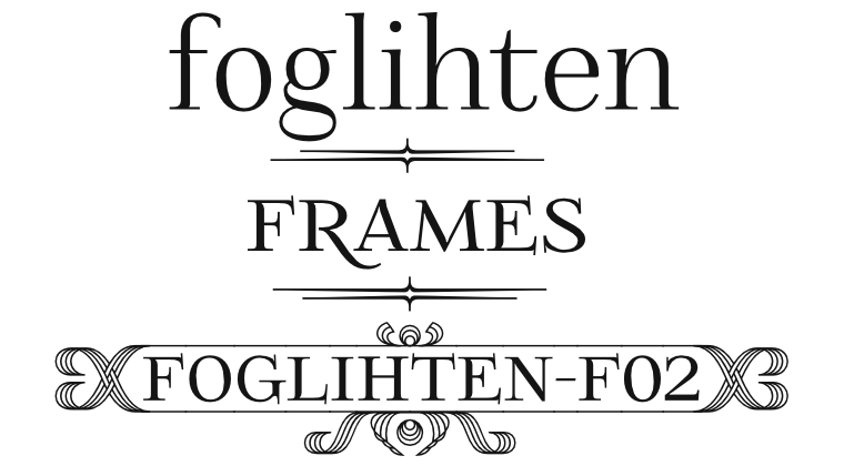 Font FoglihtenFr02 made by gluk