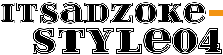 Font ItsadzokeS04 made by gluk