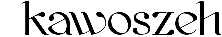 Font Kawoszeh made by gluk