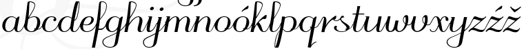 Font Odstemplik with ligatures