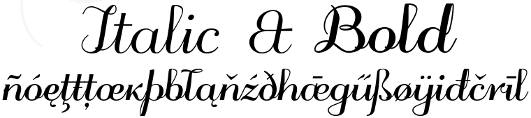 Font Odstemplik - bold and italic