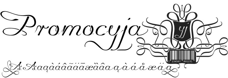 Font Promocyja made by gluk