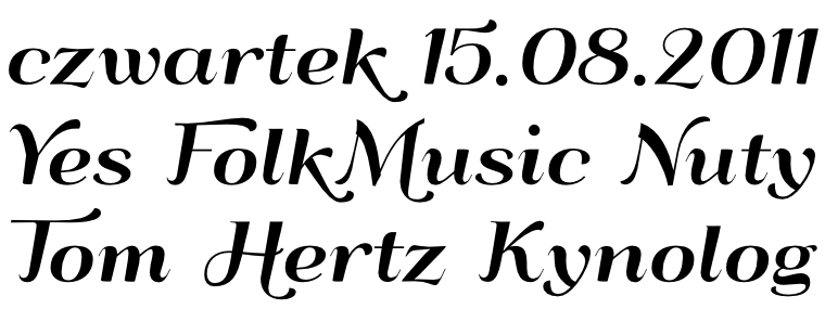 Font QumpellkaNo12 with contextual Alternates