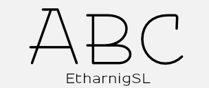 font EtharnigSL by gluk